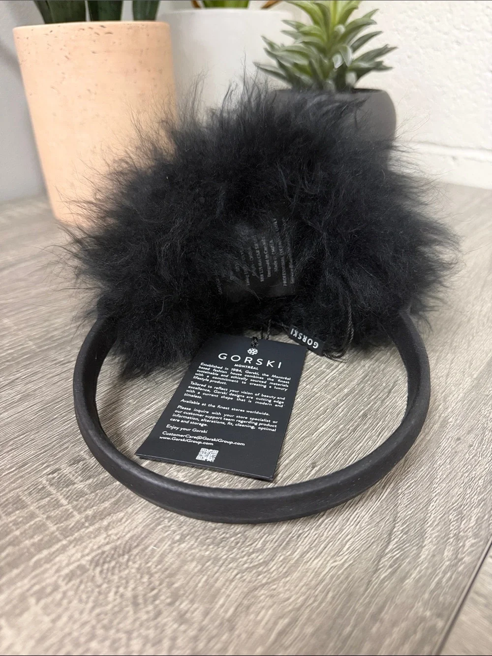 Gorski Cashmere Goat Earmuffs